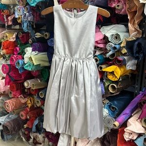 Grey silk children’s dress